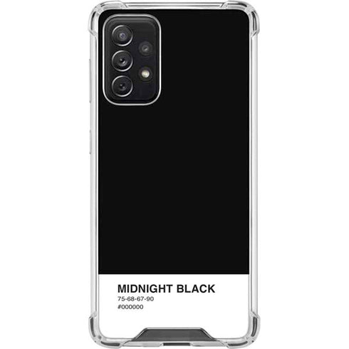 Midnight Black Galaxy A72 5G Clear Case